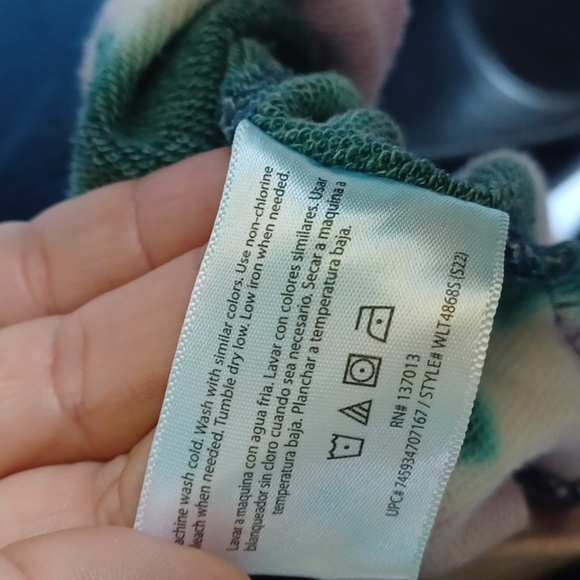 Wildfox Ombre Tie dye Hoodie Sweatshirt Blue Pink Purple Green - Picture 8 of 8